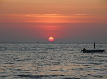 Закат на море