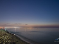 Городок Сусс у ночного моря