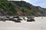 камни моераки, моераки, новая зеландия, южный остров, побережье, тихий океан, крайсчерч, конкреции, moeraki